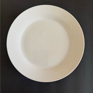 Cost Plus World Market White Ceramic Dinnerware Plate